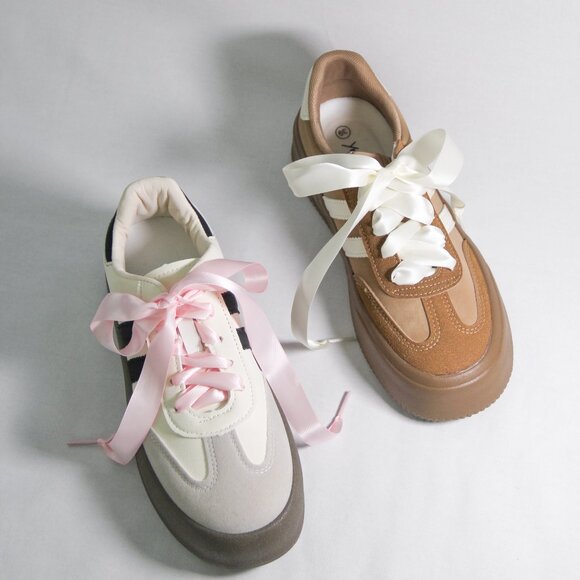 Satin Ribbon Shoelaces - Picture 2 of 3